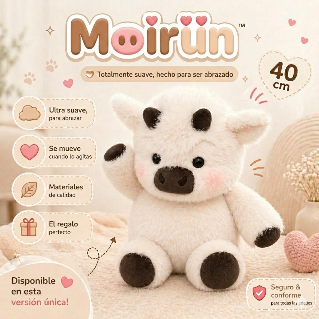 MoiRun™ La Vaquita Peluche que Corre