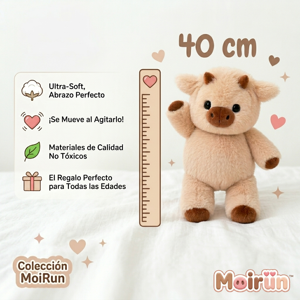 MoiRun™ La Vaquita Peluche que Corre